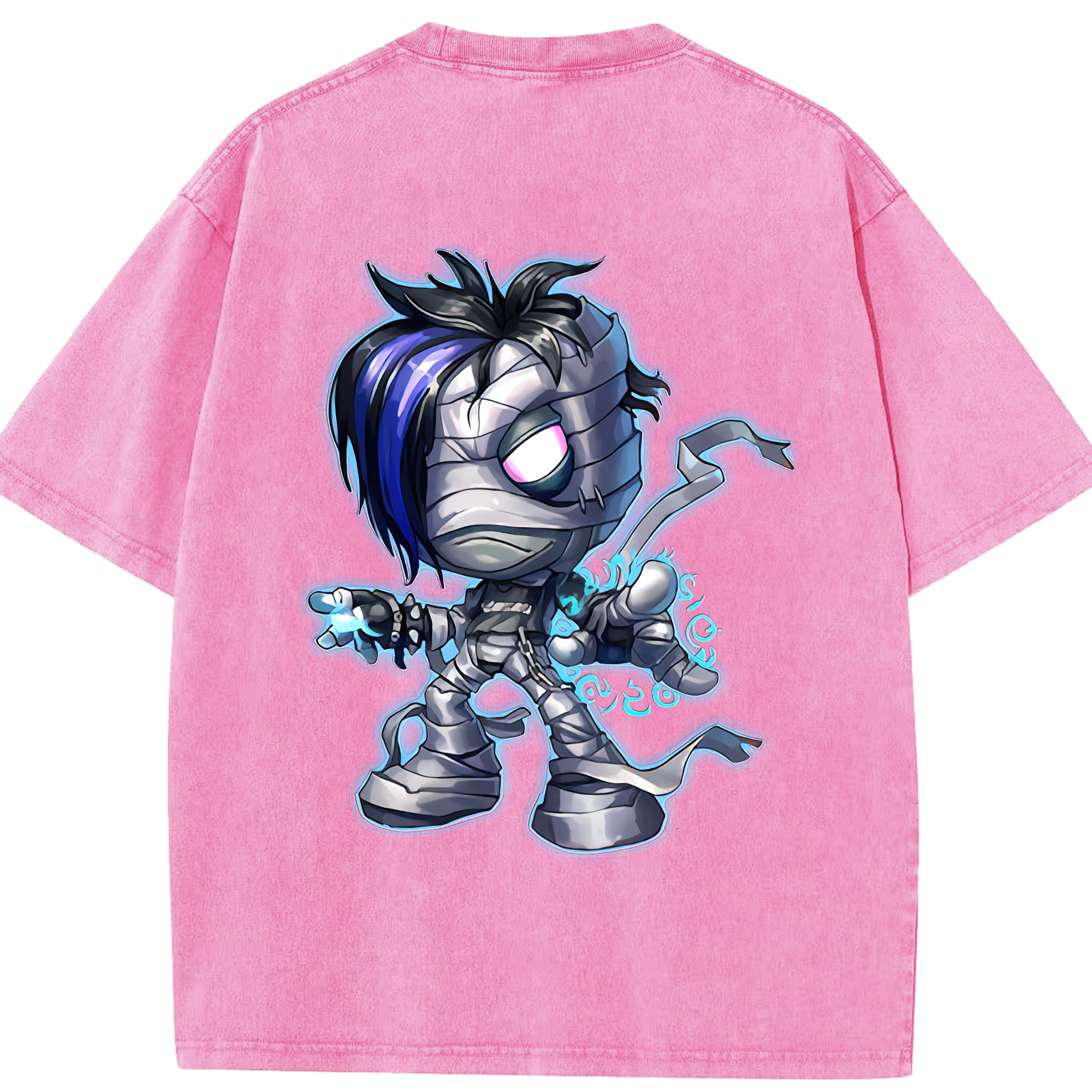 リーグ・オブ・レジェンド League of Legends LOL 綿100% ヴィンテージ風 半袖Tシャツ（背面プリント）